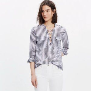 Madewell Pinstripe Blouse